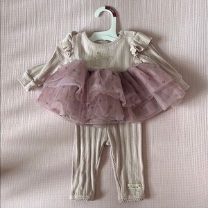 Disney baby tulle dress and pants set